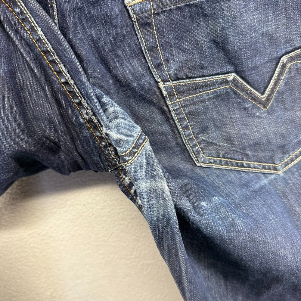 Diesel Jeans men's 36 Fits 37x31 Blue Larkee Straight Faded Regular Vintage y2k - Picture 7 of 7